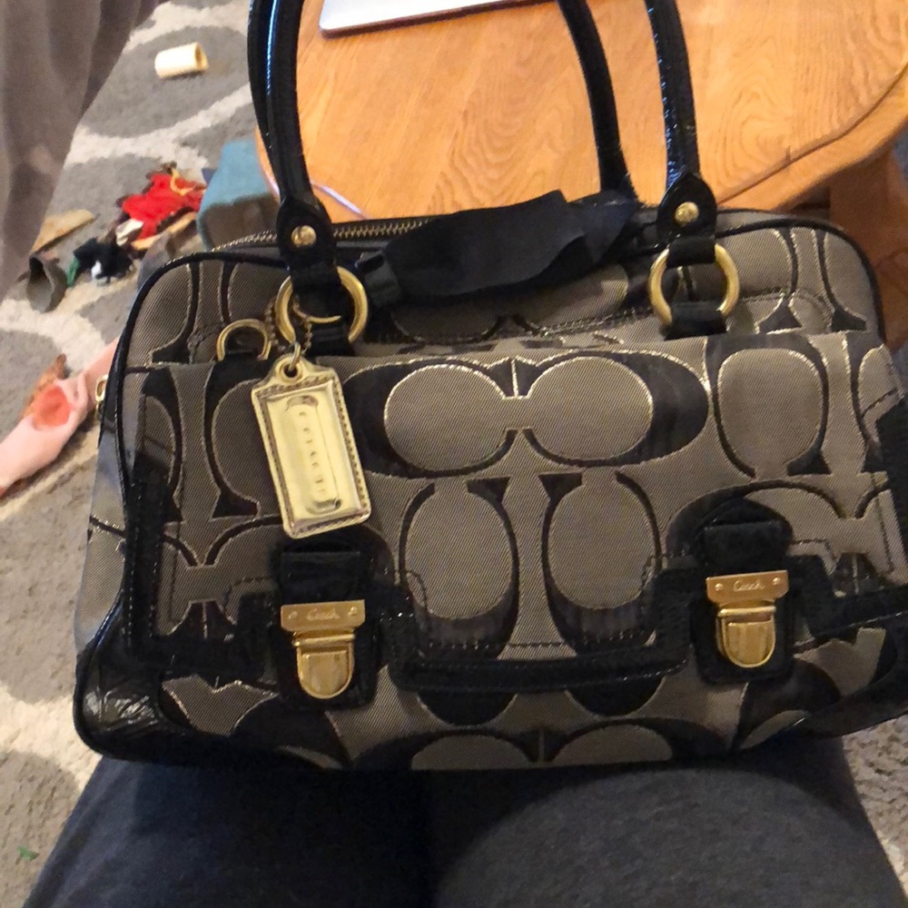 Black coach bag